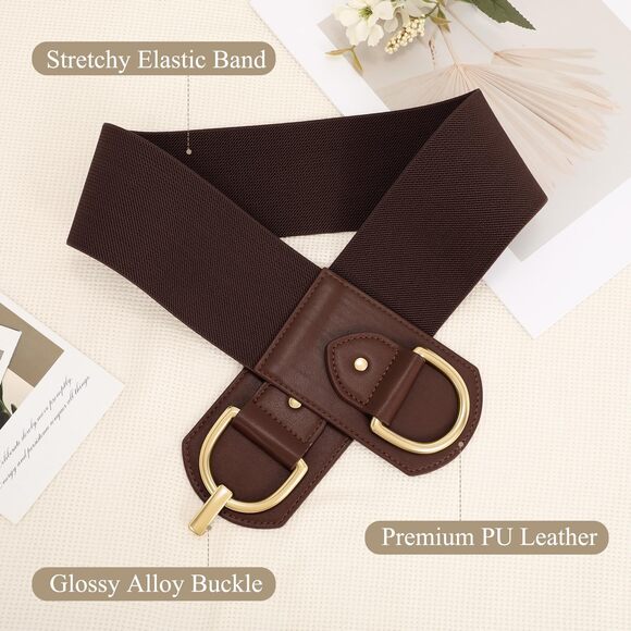 wide waist belts for dresses brown Waist belt